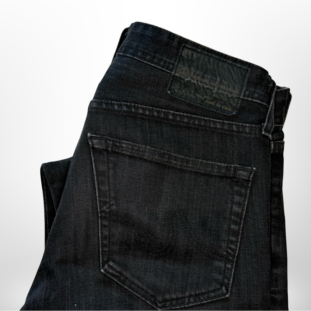 Ag Adriano Goldschmied Black Straight Jeans - Picture 5 of 6